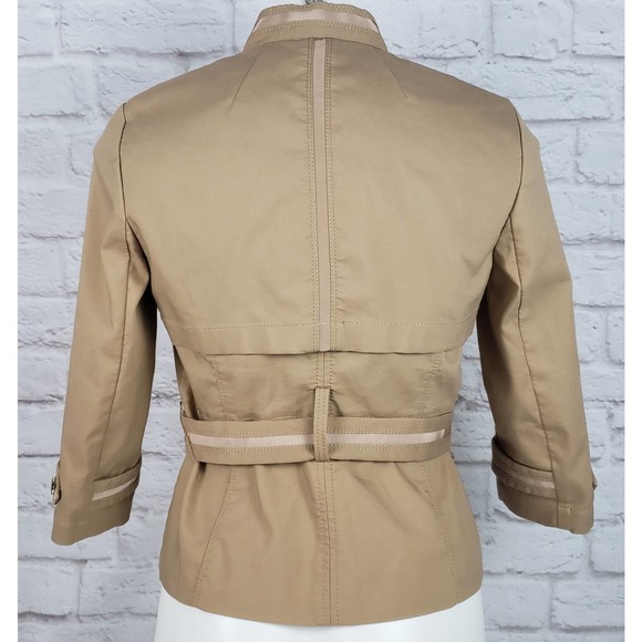 White House Black Market (WHBM) Cropped Utility Jacket ~ Size 2 - Picture 7 of 10